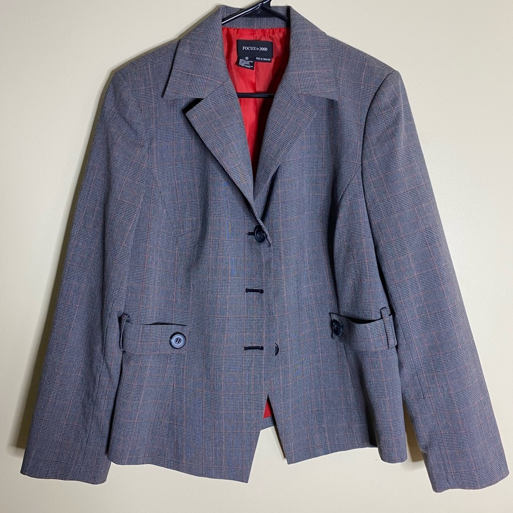 Plaid Blazer